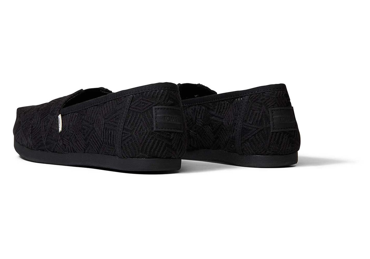 Toms Alpargata Geo Lace Espadrille Black - Womens - 71048-IUOJ